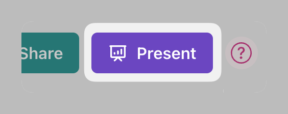 Displaying the purple Present button